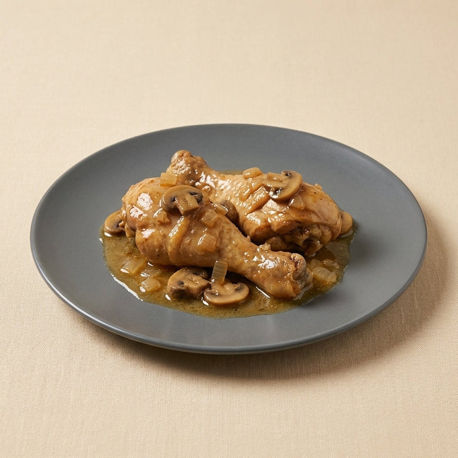 Jamoncitos de pollo a la cazadora