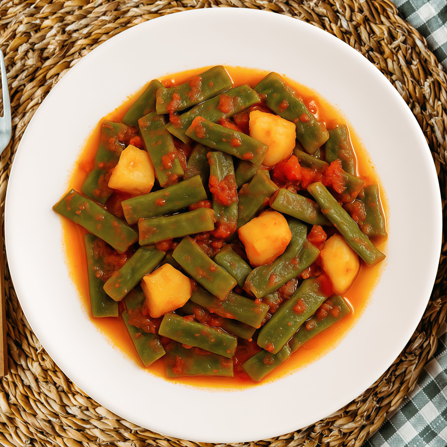 Judías verdes con tomate