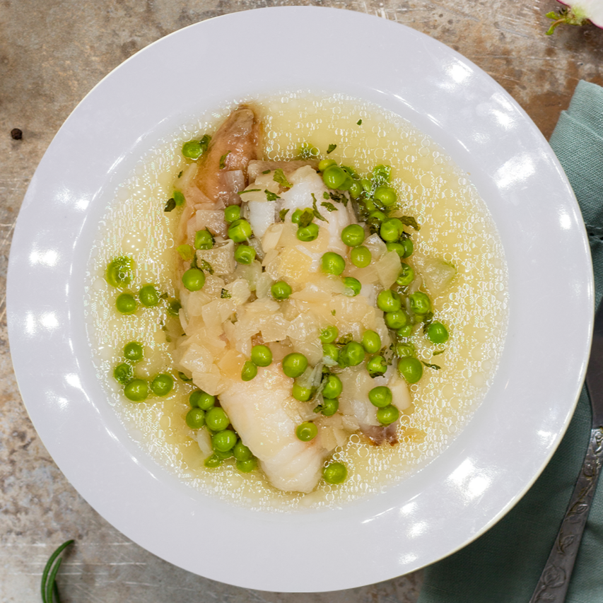 Rape al horno en salsa verde