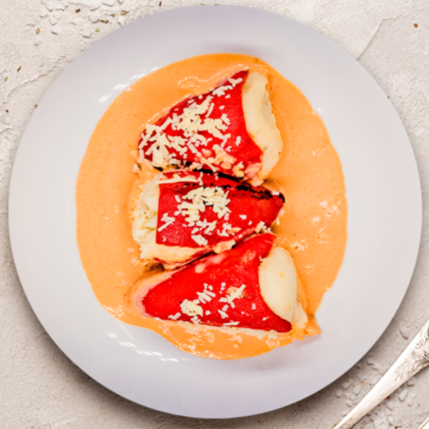 Pimientos rellenos de bacalao