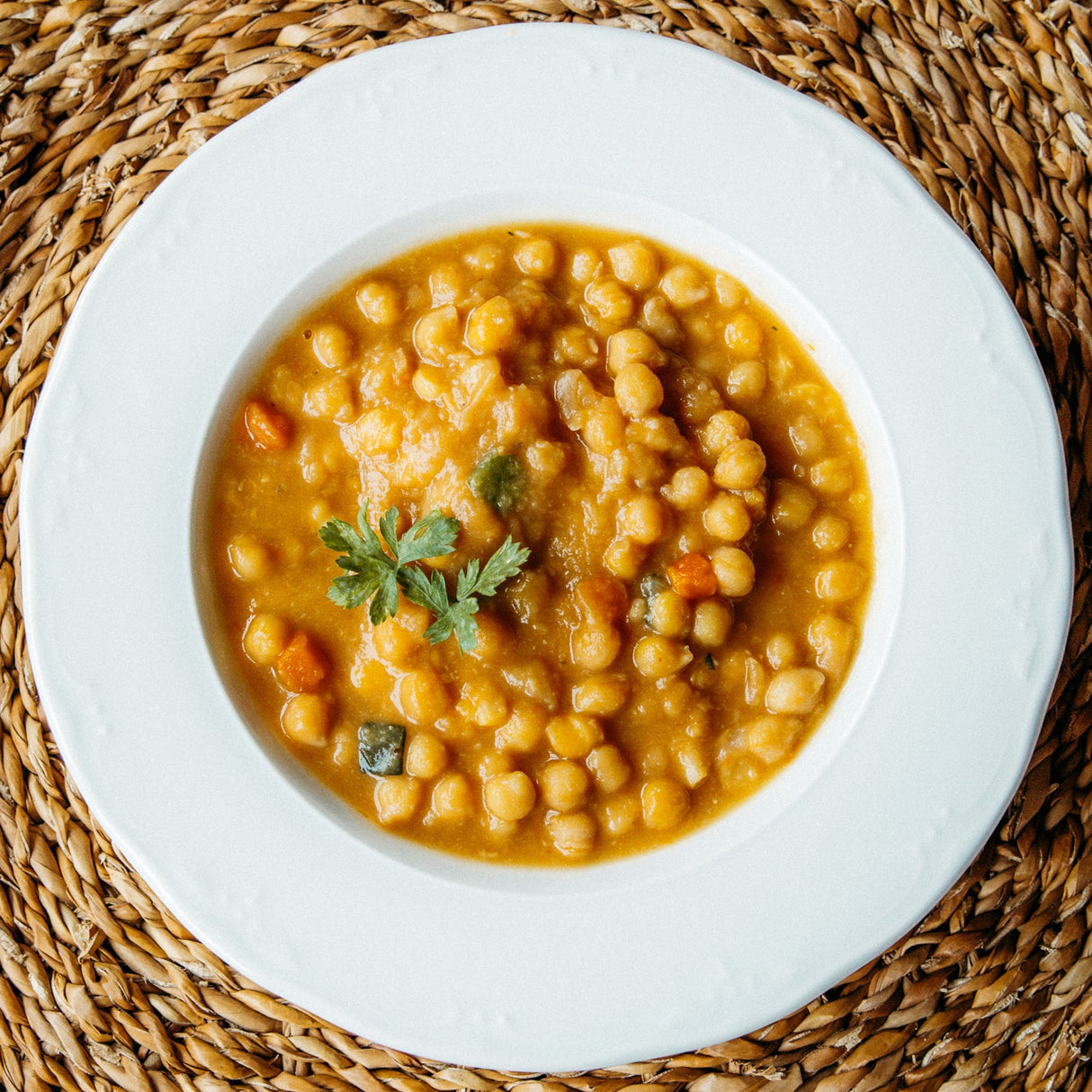 Garbanzos con verduras