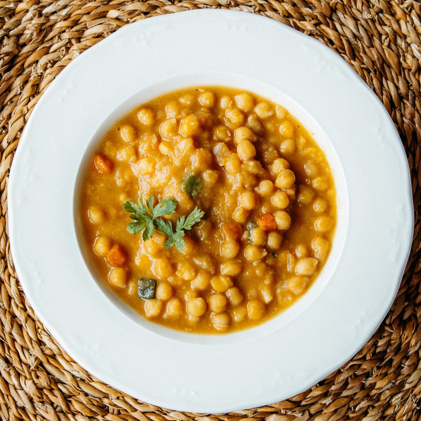 Garbanzos con verduras