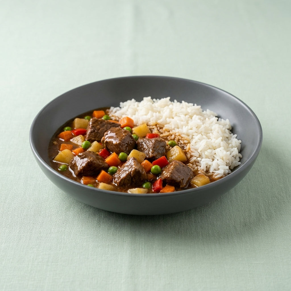 Guisado de ternera con arroz