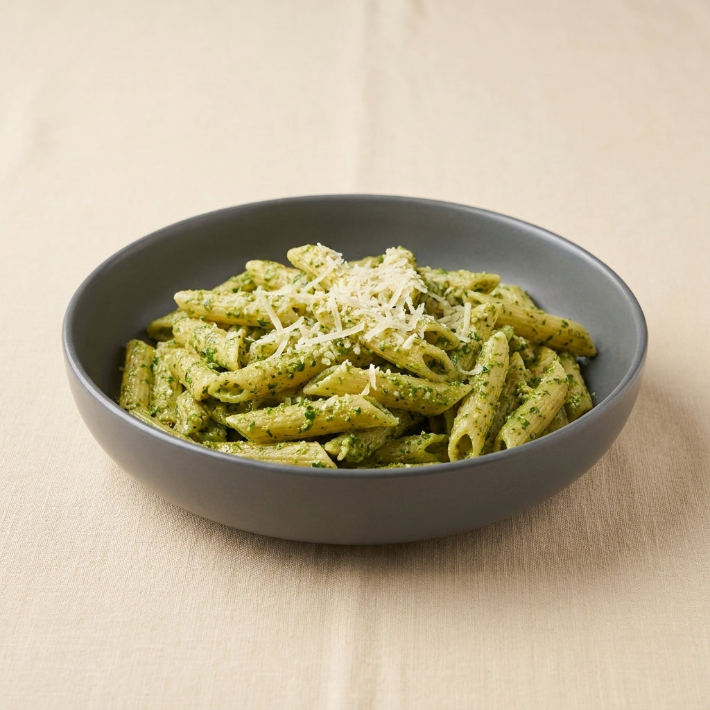 Macarrones al pesto