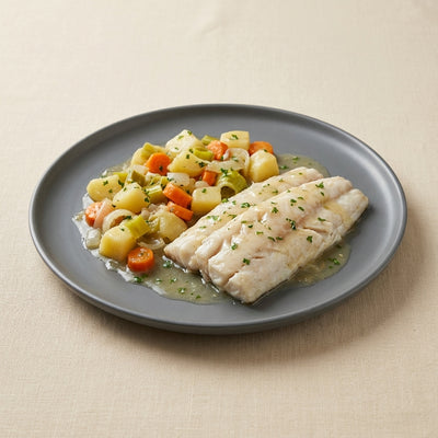 Merluza en salsa de verduras