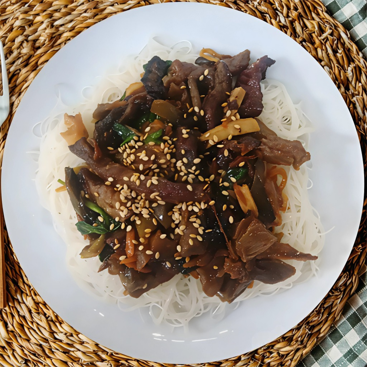 Japchae coreano