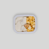 Solomillo de cerdo a la pimienta con patatas
