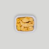 Rape rebozado con patatas fritas