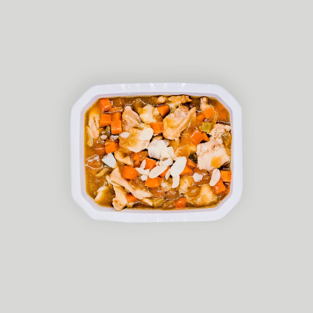 Pollo en salsa de almendras