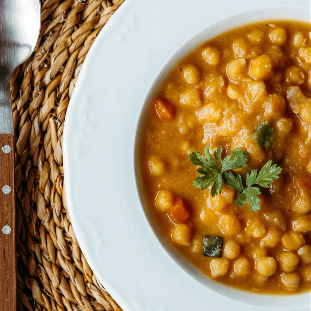 Garbanzos con verduras