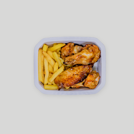 Pollo kentucky con patatas fritas